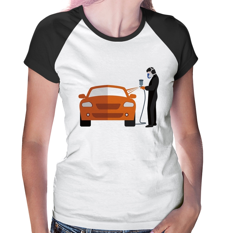 Baby Look Raglan Pintor Automotivo