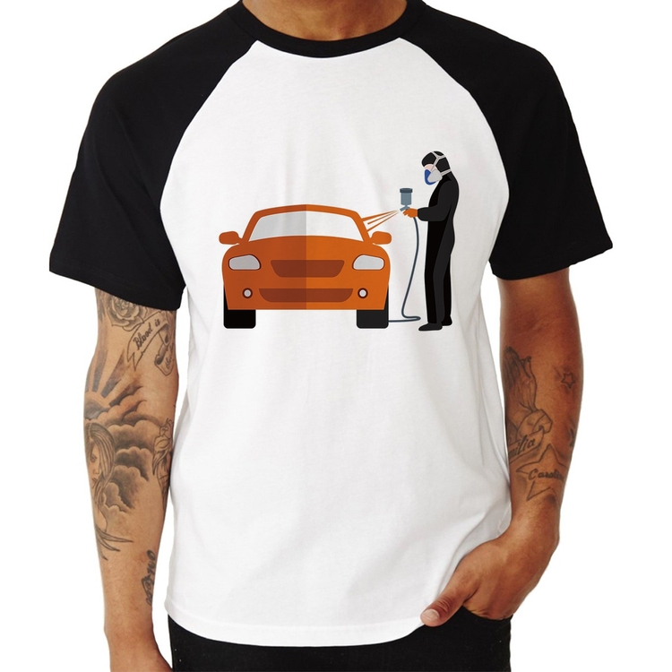 Camiseta Raglan Pintor Automotivo