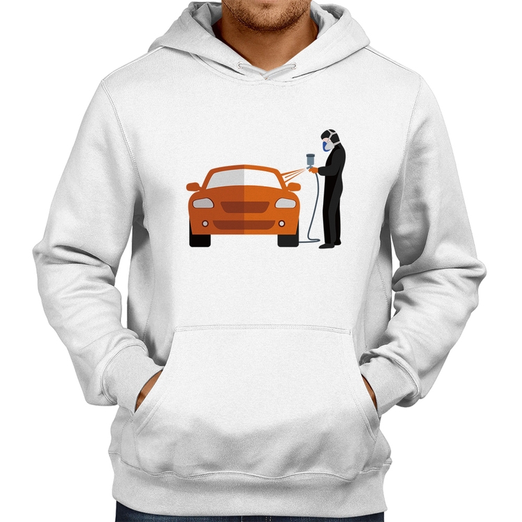 Moletom Pintor Automotivo - Branco