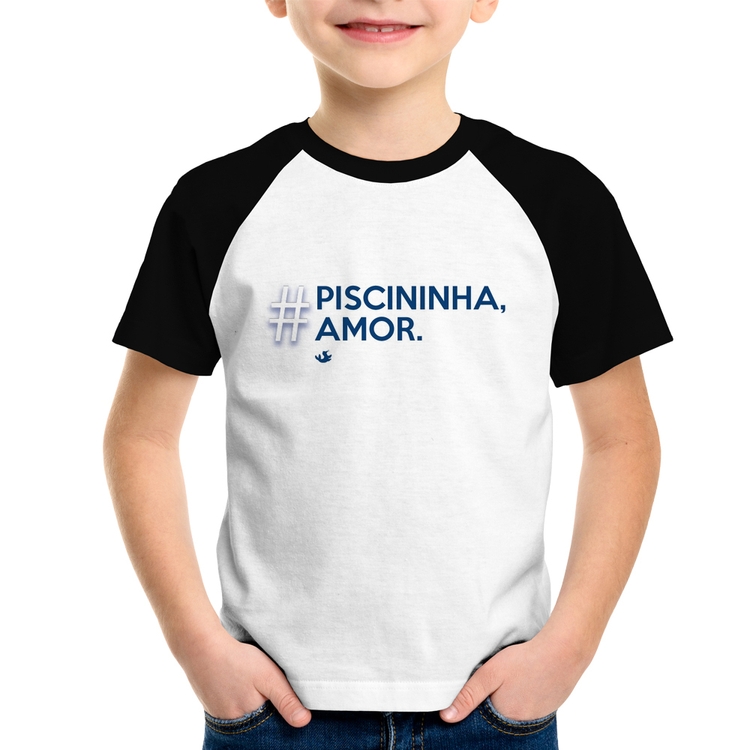 Camiseta Raglan Infantil Piscininha amor
