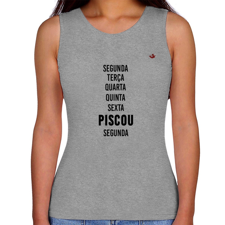 Regata Feminina Piscou, segunda - Cinza