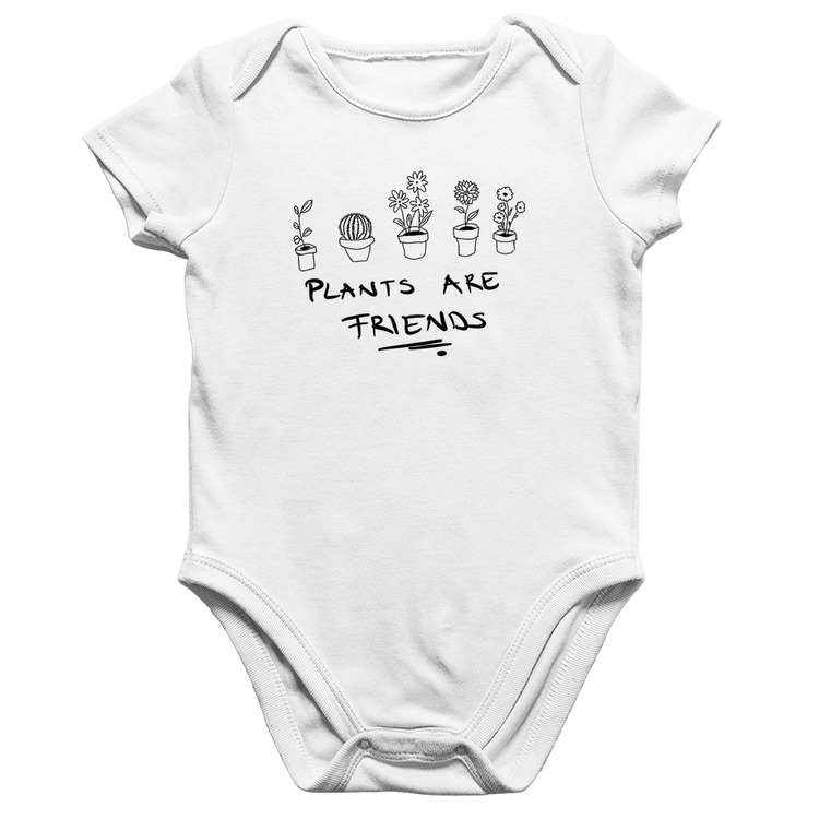 Body Bebê Algodão Plants are Friends - Branco