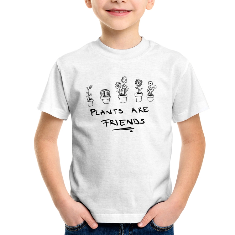 Camiseta Infantil Plants are Friends