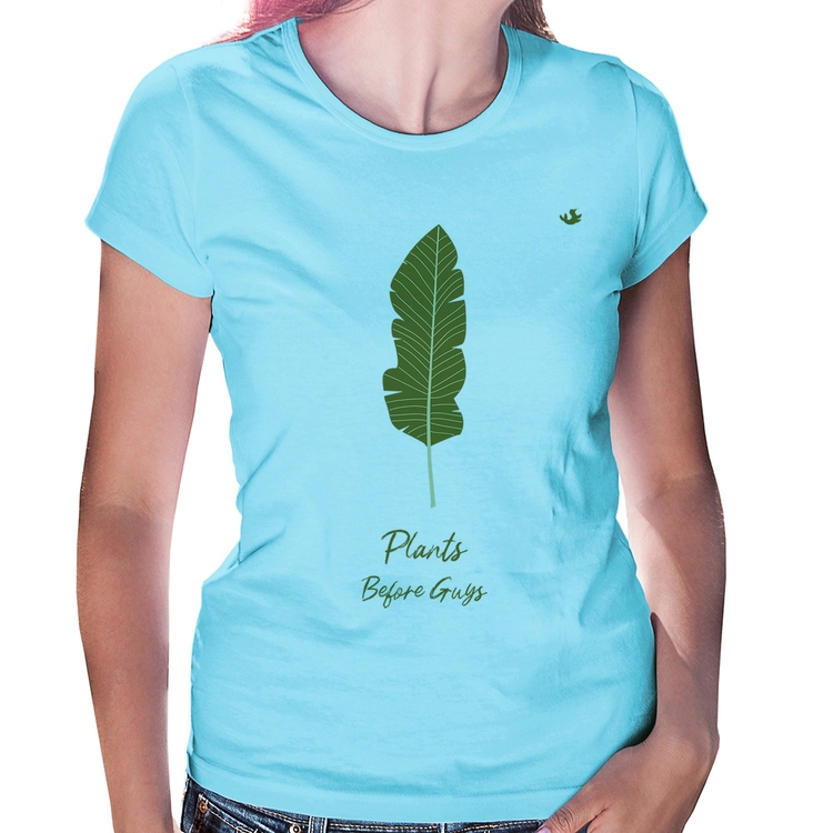 Baby Look Plants Before Guys - Azul Bebê