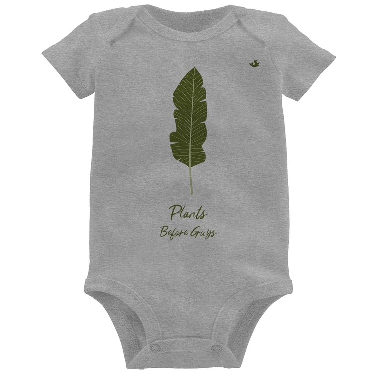 Body Bebê Plants Before Guys - Cinza