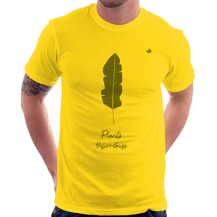 Camiseta Plants Before Guys - Amarela
