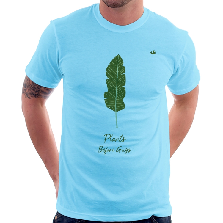 Camiseta Plants Before Guys - Azul Bebê