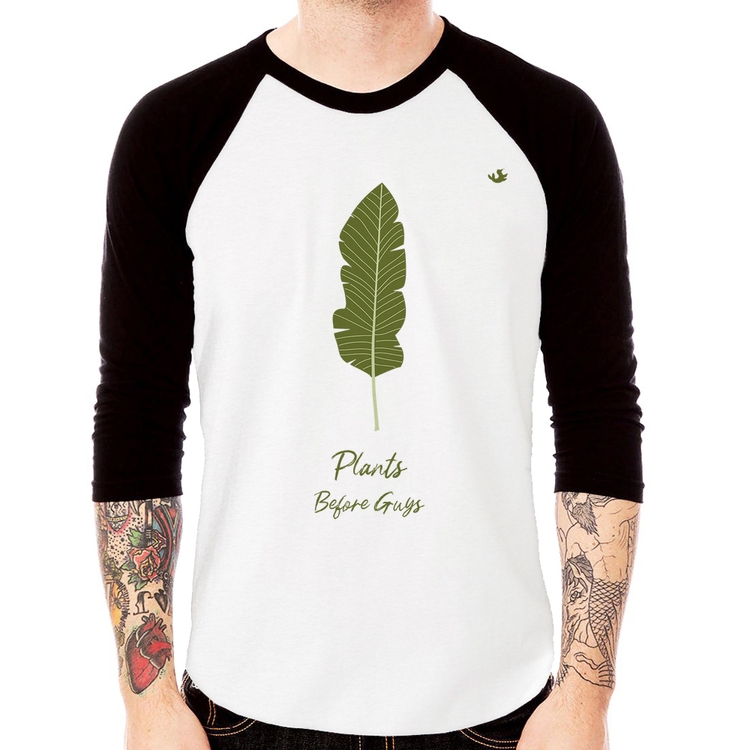 Camiseta Raglan Plants Before Guys Manga 3/4