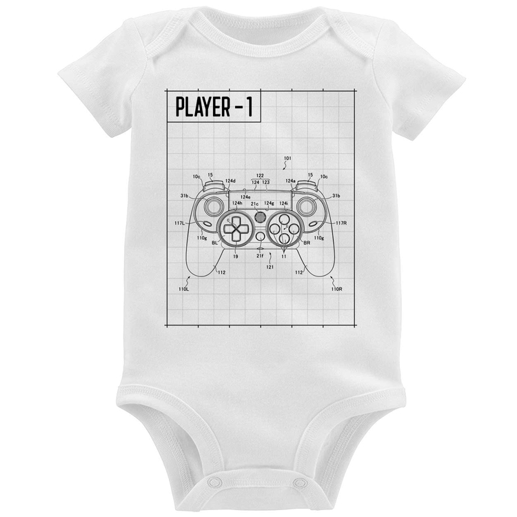 Body Bebê Player 1 Controle Joystick