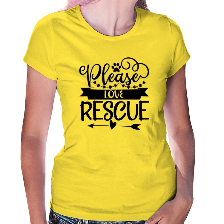 Baby Look Please Love Rescue - Amarela