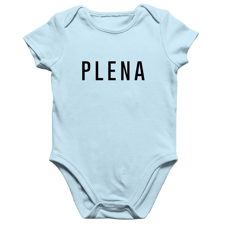 Body Bebê Algodão Plena - Azul Bebê