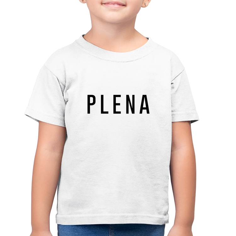 Camiseta Algodão Infantil Plena - Branca