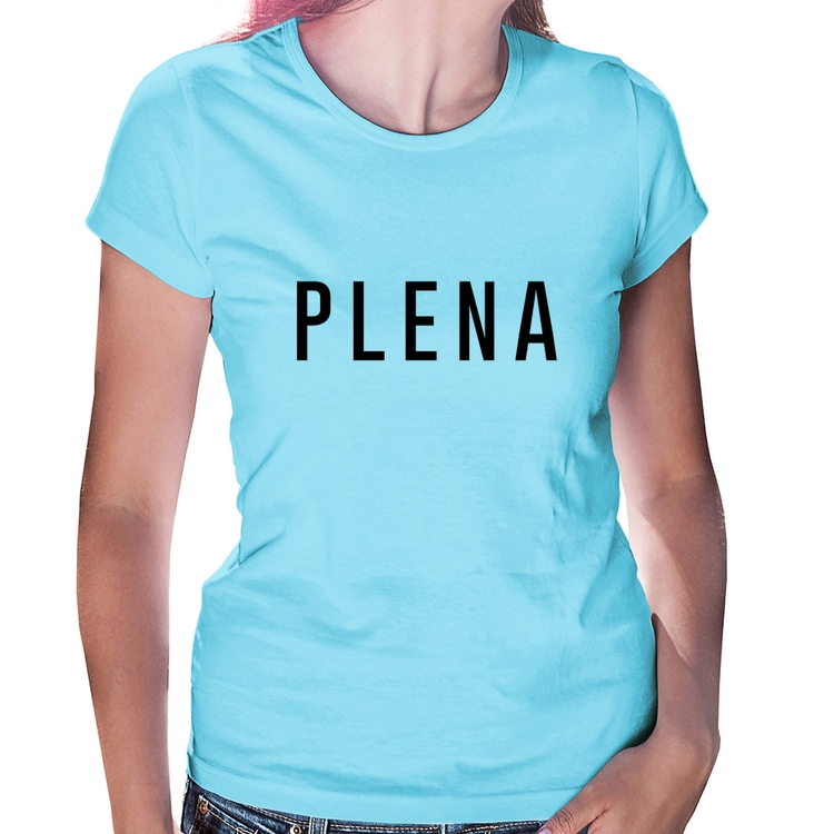 Baby Look Plena - Azul Bebê