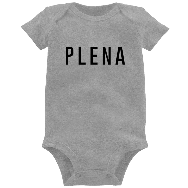 Body Bebê Plena - Cinza