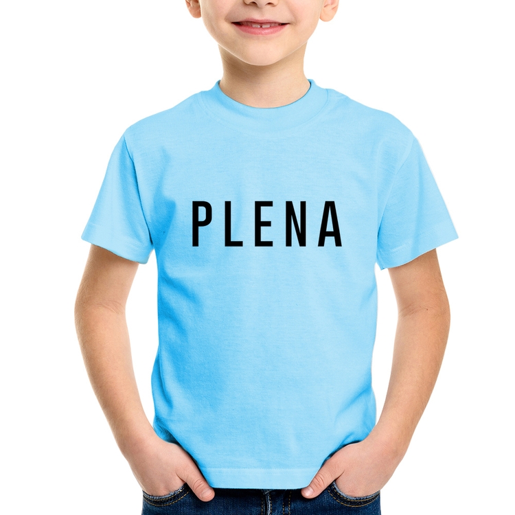 Camiseta Infantil Plena - Azul Bebê