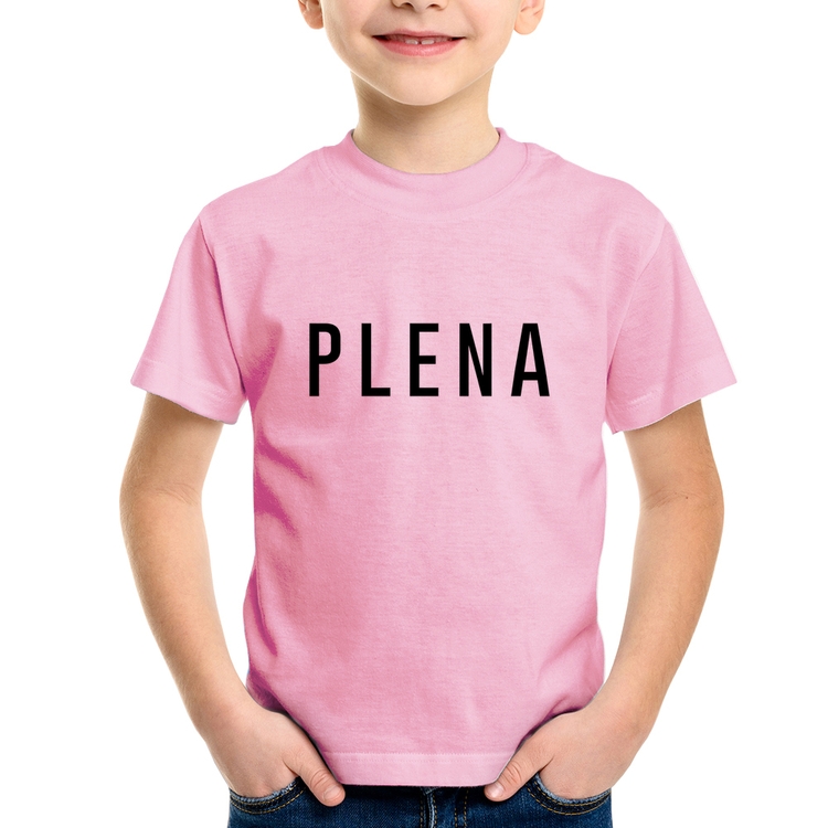 Camiseta Infantil Plena - Rosa Bebê