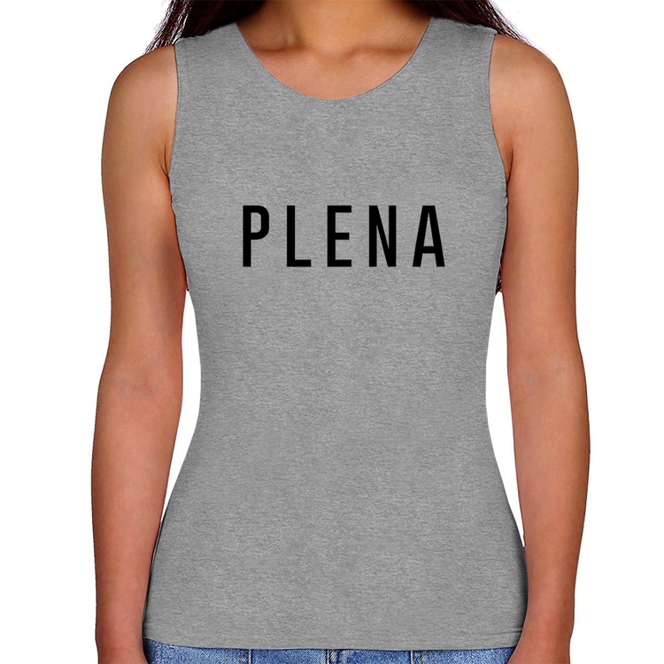 Regata Feminina Plena - Cinza