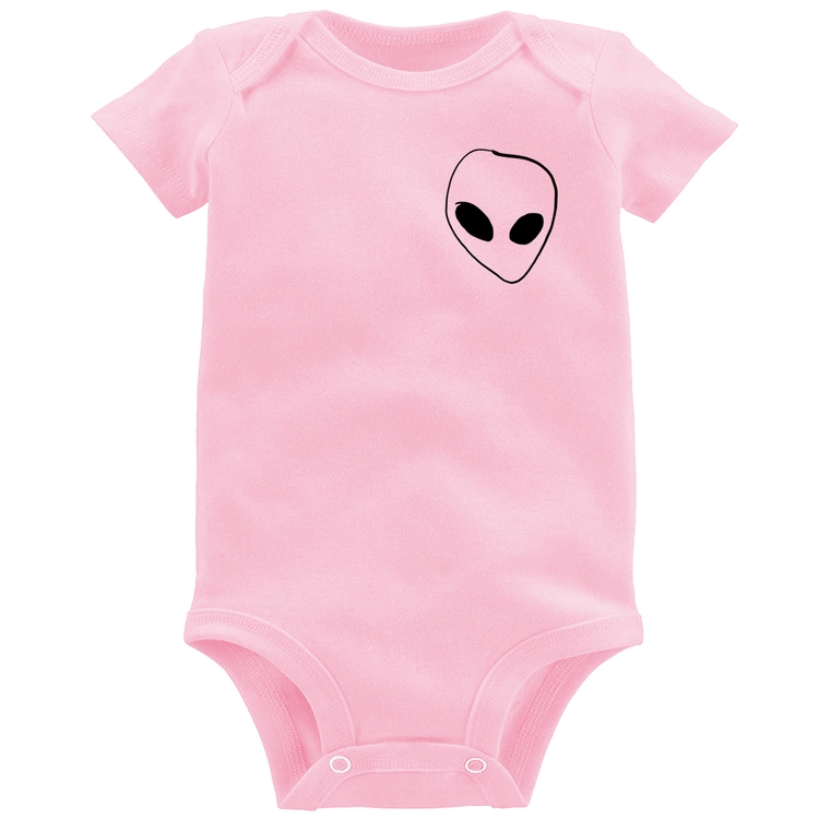 Body Bebê Pocket Alien - Rosa Bebê