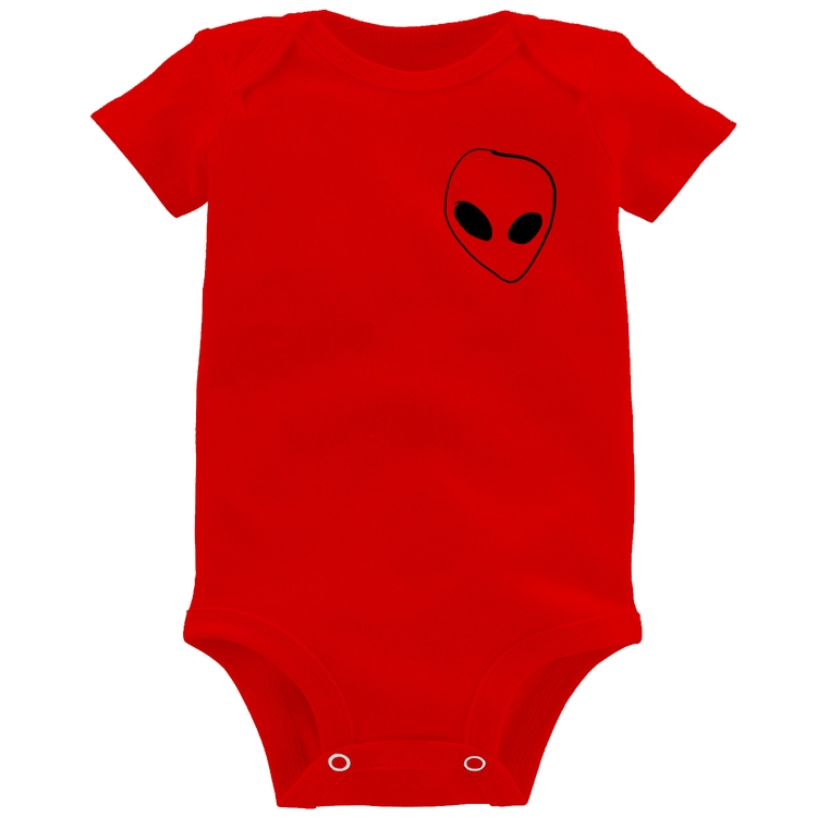 Body Bebê Pocket Alien - Vermelho