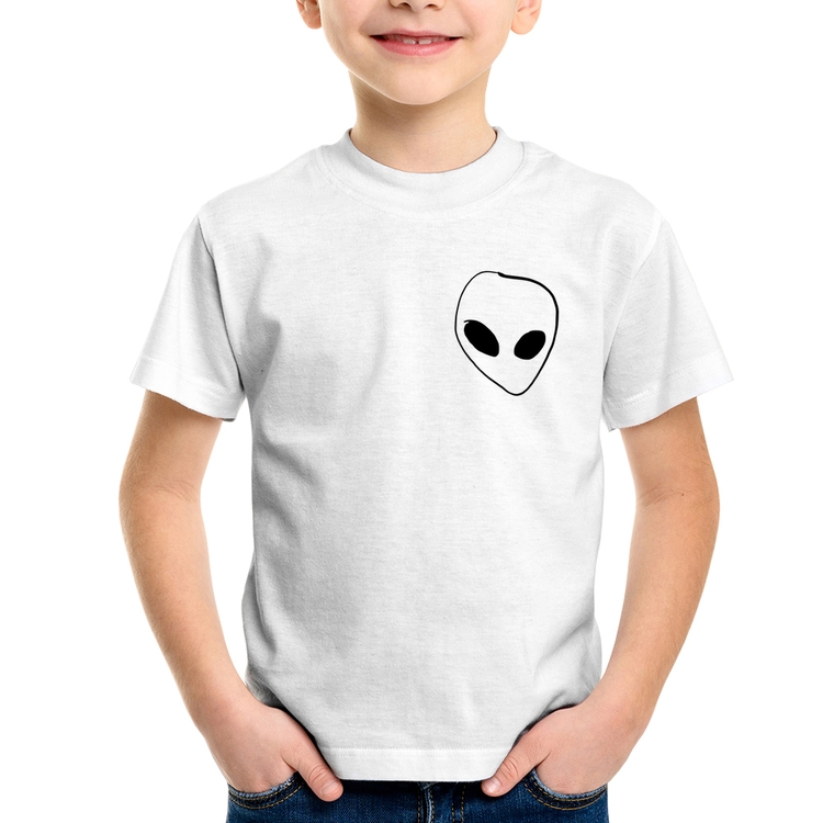 Camiseta Infantil Pocket Alien