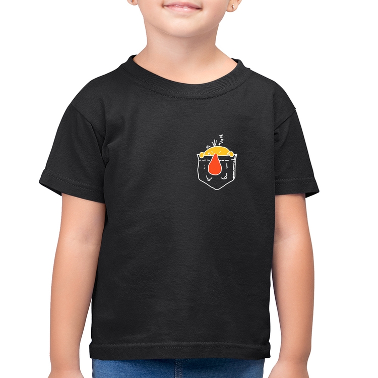 Camiseta Algodão Infantil Pocket Bug