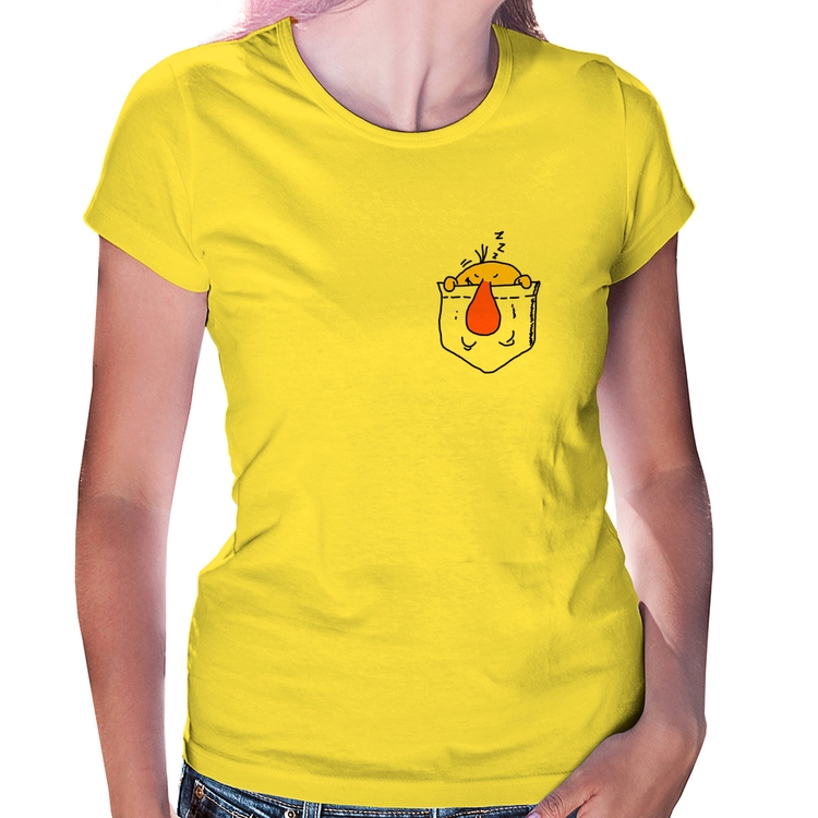 Baby Look Pocket Bug - Amarela