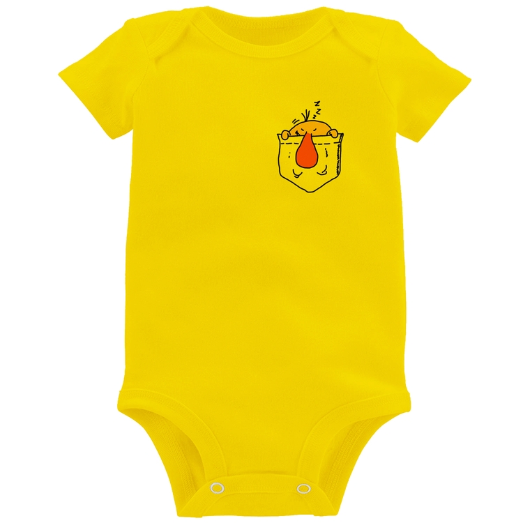 Body Bebê Pocket Bug - Amarelo
