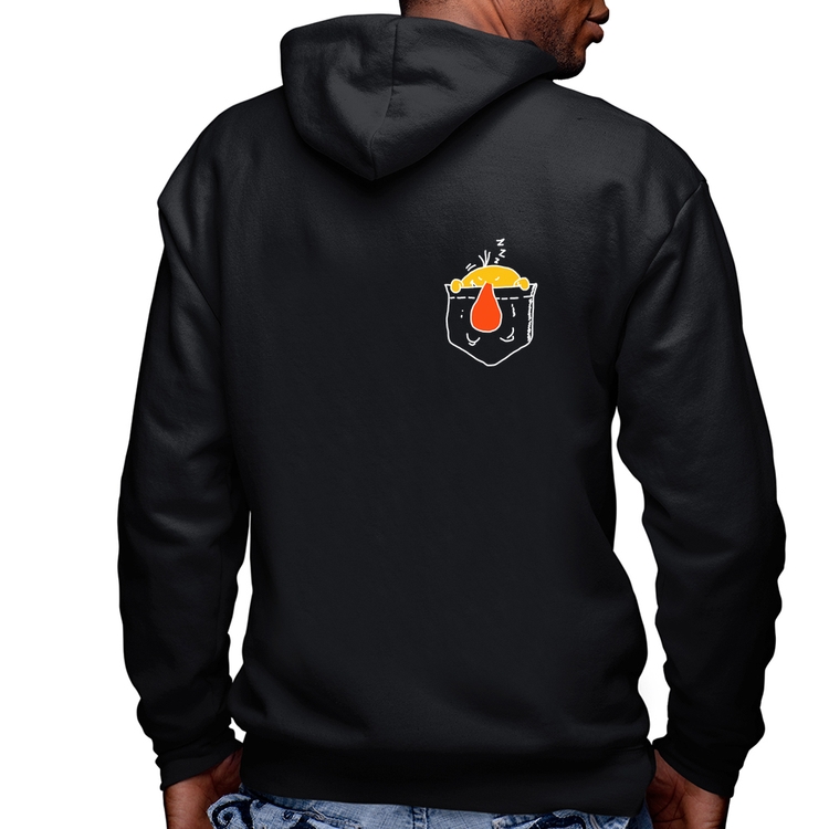 Blusa Moletom Pocket Bug Masculina com Capuz e Zíper