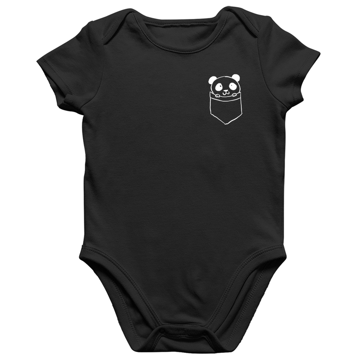Body Bebê Algodão Pocket Panda