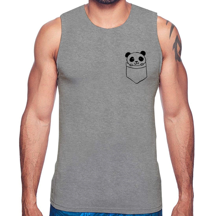 Regata Pocket Panda - Cinza