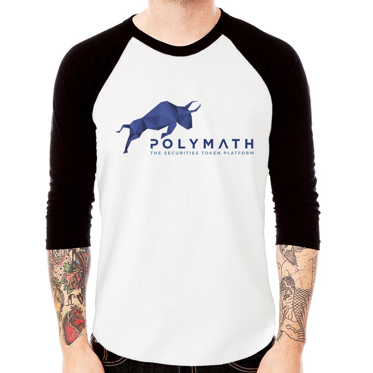 Camiseta Raglan Polymath The Securities Token Platform Manga 3/4