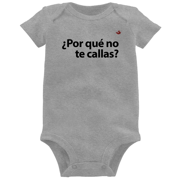 Body Bebê ¿Por qué no te callas? - Cinza