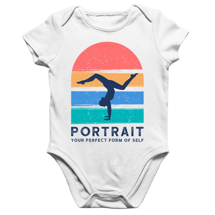 Body Bebê Algodão Portrait Your Perfect Form Of Self - Branco