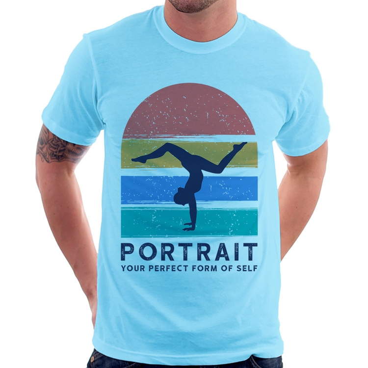 Camiseta Portrait Your Perfect Form Of Self - Azul Bebê