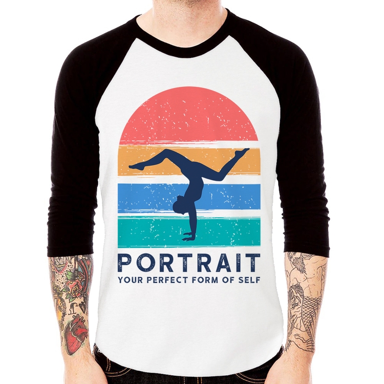 Camiseta Raglan Portrait Your Perfect Form Of Self Manga 3/4