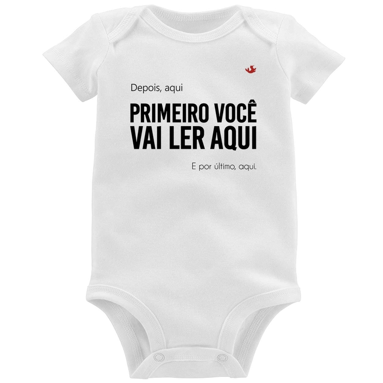 Body Bebê Primeiro você vai ler aqui