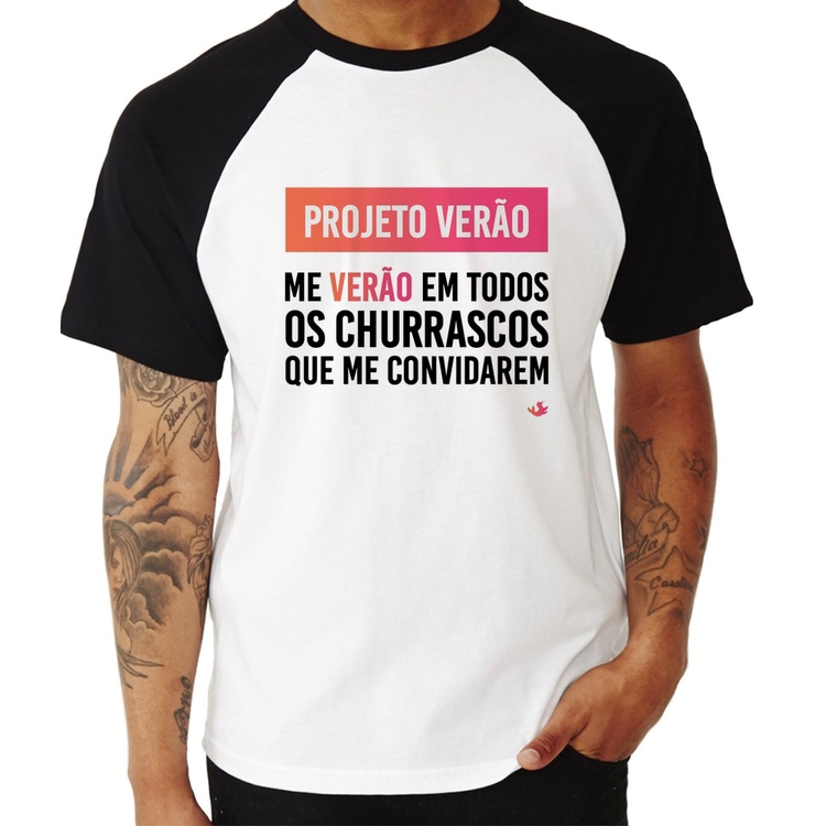 Camiseta Raglan Projeto Verão
