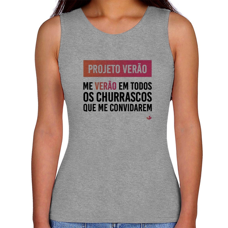 Regata Feminina Projeto Verão - Cinza