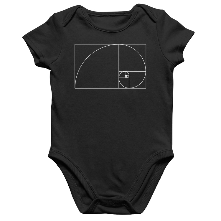 Body Bebê Algodão Proporção Áurea Fibonacci