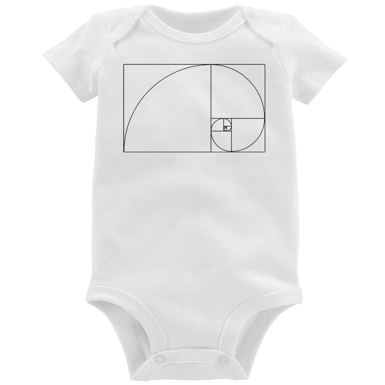 Body Bebê Proporção Áurea Fibonacci