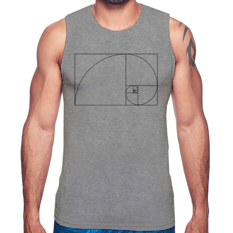 Regata Proporção Áurea Fibonacci - Cinza