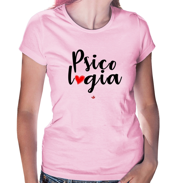 Baby Look Psicologia por amor - Rosa Bebê