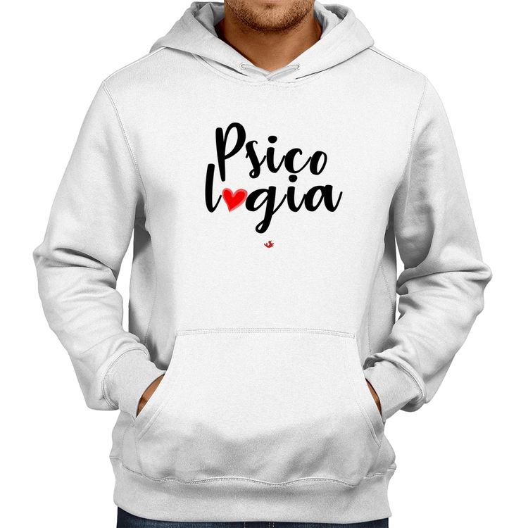 Moletom Psicologia por amor - Branco