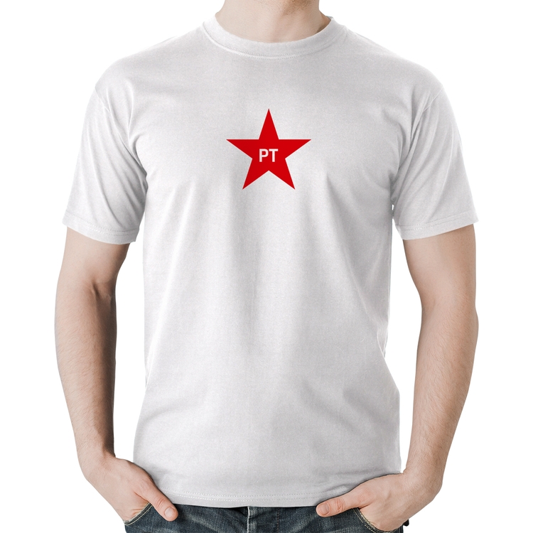 Camiseta Algodão PT - Lula - Branca