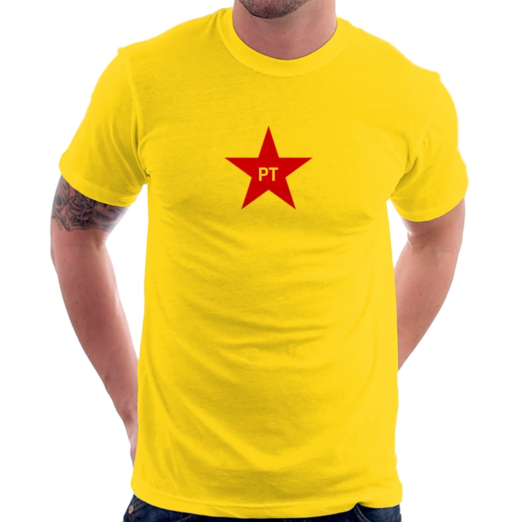 Camiseta PT - Lula - Amarela