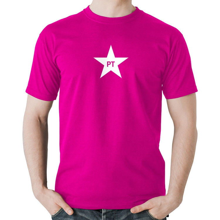 Camiseta Algodão PT - Lula - Rosa