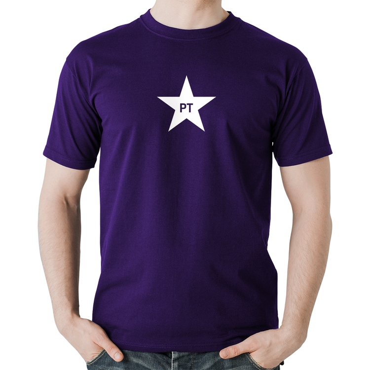 Camiseta Algodão PT - Lula - Roxa