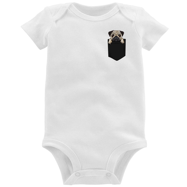 Body Bebê PUG de Bolso
