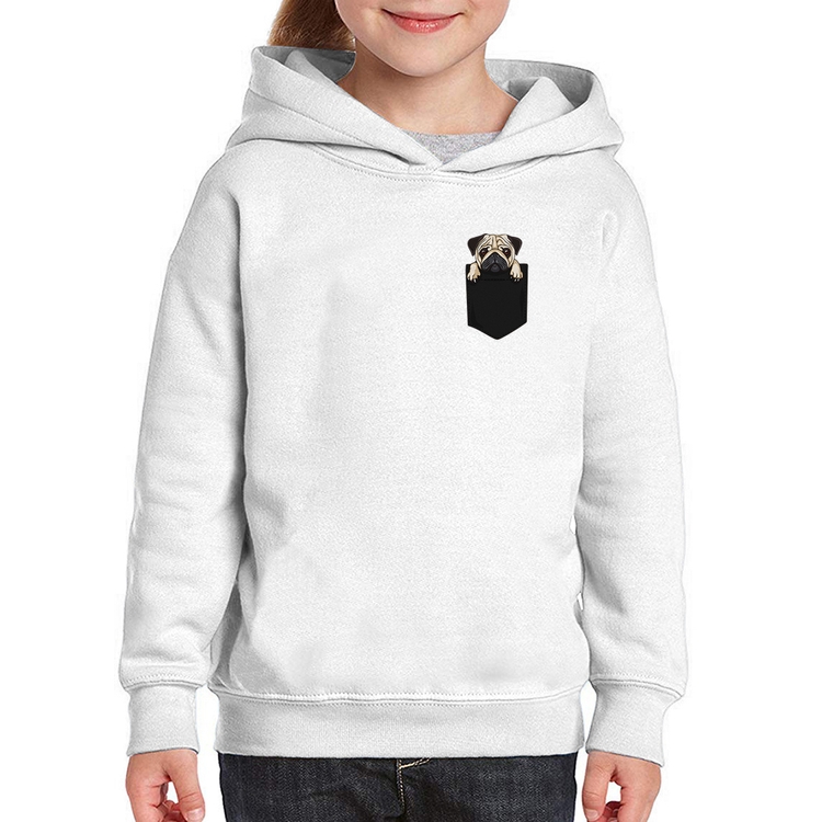 Moletom Infantil PUG de Bolso