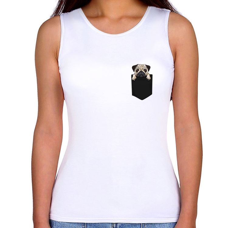 Regata Feminina PUG de Bolso